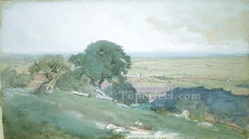 Plain Scenes Painting - Olive Trees At Tivoli landscape Tonalist George Inness